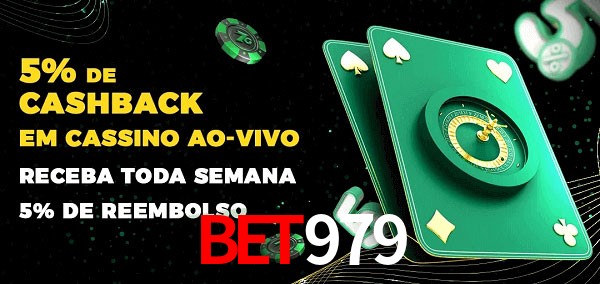 Promoções do cassino ao Vivo bet979